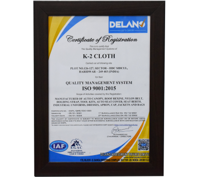 K-2 Quality Management System ISO 9001:2015